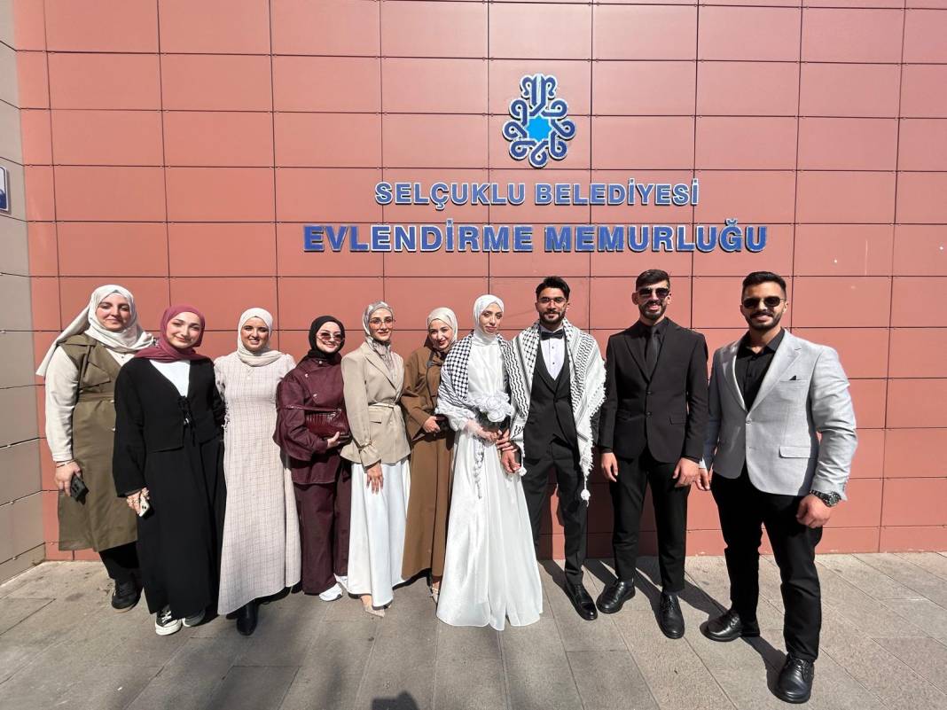 Gazzeli Sameh ile Suriyeli Amen Konya’da evlendi 2